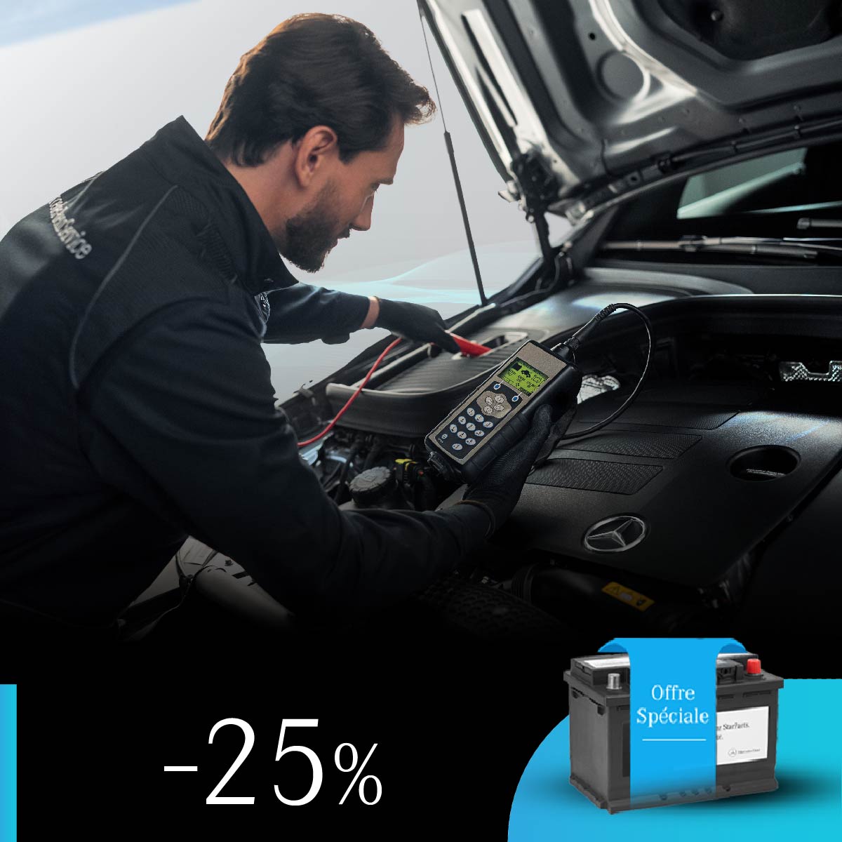 Remise sur batterie - Offre SAV automne Mercedes-Benz Maroc